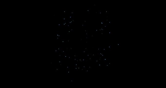 energy charging effect on black background