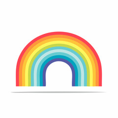 Fototapeta premium Colorful Rainbow Arc Illustration