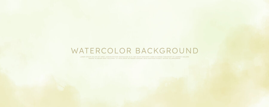 Abstract watercolor art background template. yellow green watercolor backdrop empty space for text, banner, presentation or product display graphic design