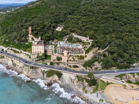 View of the Borghetto Santo Spirito Castle in Liguria