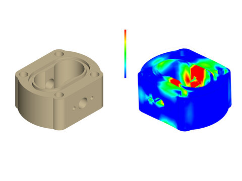 Finite Element Analysis Comparison of a Mechanical Engineering Component