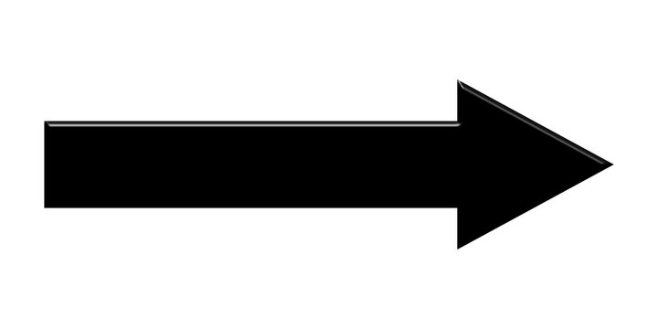 Pfeil Symbol in schwarz zeigt nach rechts