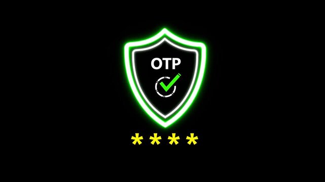 Businessman using smartphone for OTP verification with shield icon and password stars. of cybersecurity authentication two factor authentication 2fa  and secure online transaction.