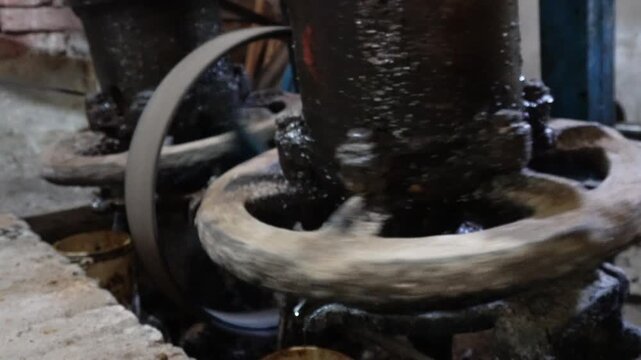 Mustard seed crushing machine producing traditional oil