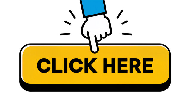 Hand pointing to yellow button with text Click Here