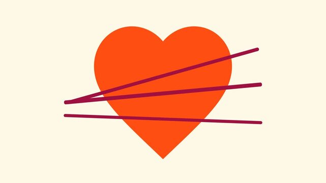 Illustrative graphic depicting a constrained heart, symbolizing the delicate balance of emotional well-being and the critical role of empathetic healthcare support