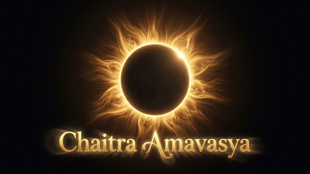 Chaitra Amavasya Sanskrit Eclipse Poster