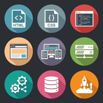 Web Development Icons and Symbols.