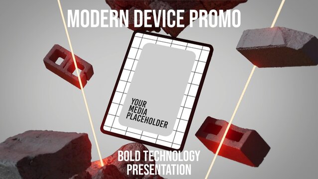 Futuristic Device Mockup Intro - Tablet