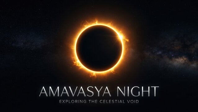 Amavasya Night Modern Celestial Poster