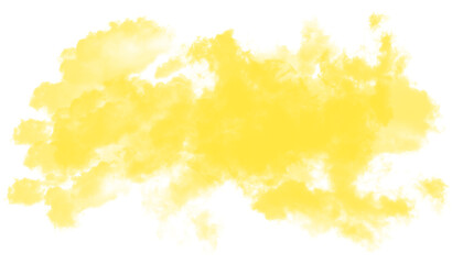 Bright Lemon Yellow Cloud PNG Isolated on Transparent Background with Energetic Vapor Texture, Abstract Airy Formation and Soft Radiant Mist Effect © Shahadat Graphics