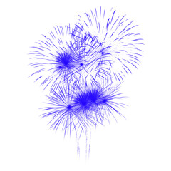 Obraz premium Abstract Blue Particle Explosion on White Background with Dynamic Light Rays and Glowing Core