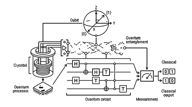 Quantum computing diagram
