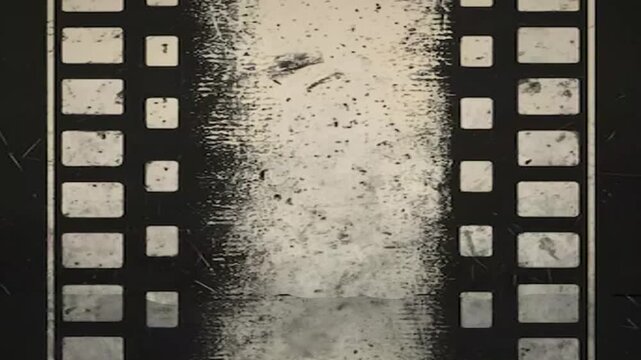 Dirty monochrome film frame texture showing heavy silver halide grain and dark border lines without green abstract cinematic background video editing motion graphics footages clip assets.