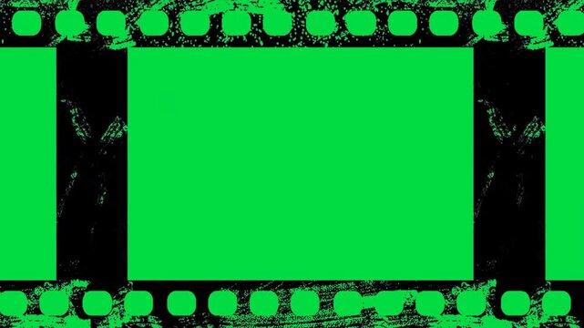 Abstract artistic splatter paint borders surrounding a central green chroma key screen window abstract cinematic background video editing motion graphics footages clip assets footage.