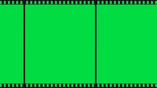 Split screen double green chroma layout with ultra clean black border lines for video comparison abstract cinematic background video editing motion graphics footages clip assets footage.