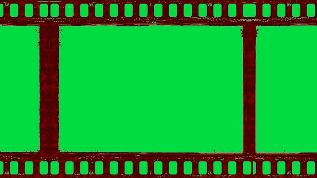 Dual layout split screen green key panels with professional black video timeline border markers abstract cinematic background video editing motion graphics footages clip assets footage.