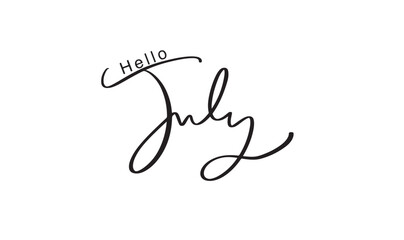 Hello july month text font calligraphy hand written lettering script black color object icon hello july month summer welcome vacation hello july month calendar hello july month hi hello july funny art © StreetOnCamara