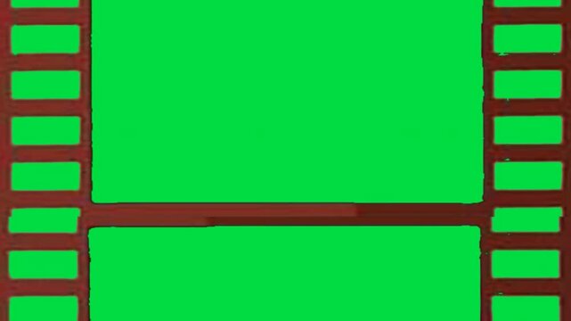 Widescreen format green screen overlay block with clear black top and bottom cinematic bars template abstract cinematic background video editing motion graphics footages clip assets footage.
