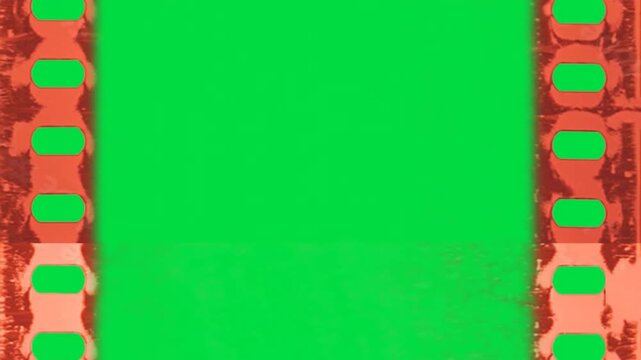 Decorative patterns along the border margins of a vivid green screen media production template abstract cinematic background video editing motion graphics footages clip assets footage.