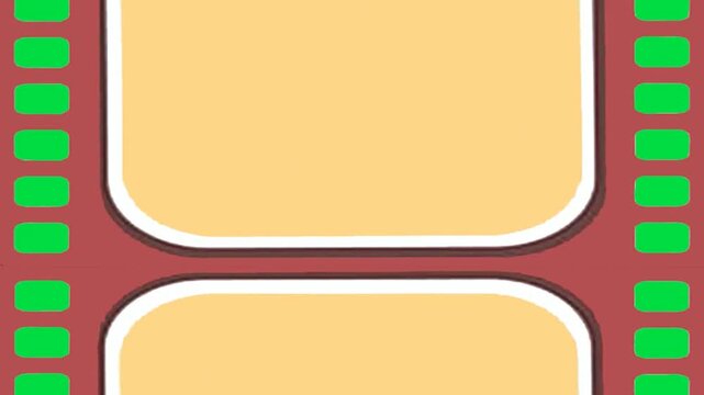 Retro cream color double layout media panel containing empty placeholders without green screens abstract cinematic background video editing motion graphics footages clip assets footage.
