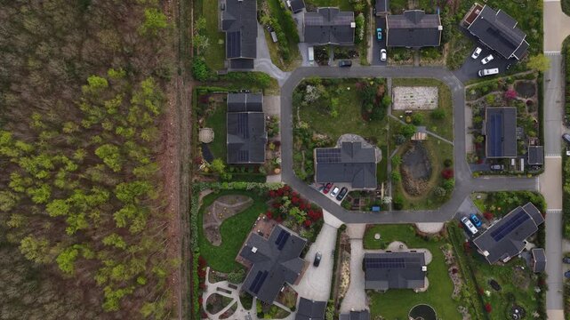 Aerial View of Ecovillage Community