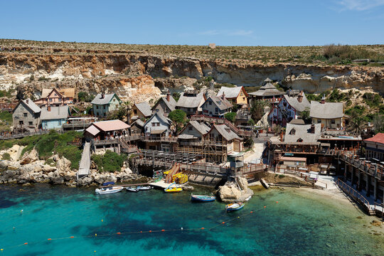 Popeye Village at Anchor Bay, Malta, May 22, 2026