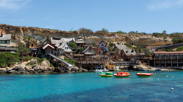 Popeye Village at Anchor Bay, Malta, May 22, 2026