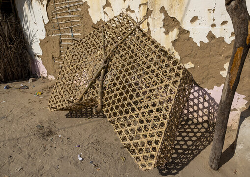 Fish trap made with palms, Nampula Province, Island of Mozambique, Mozambique