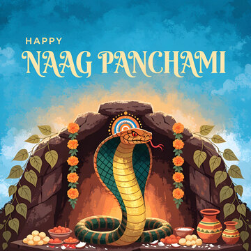 happy naag panchami indian festival background