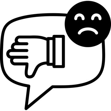 Negative Comment Icon
