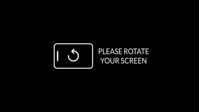 phone rotation animation, Rotate your phone screen animation with transparent background, Rotate your phone horizontal to vertical orientation with alpha channel in 4k.