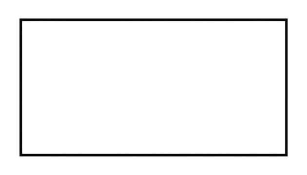 Rectangle shape serves as a clean simple border frame for presenting designs or textual content.