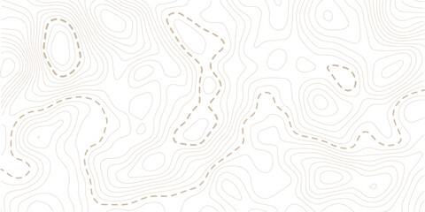 Light topographic topo contour map background, geographic grid map. Vector & Illustration © MdNayebAli