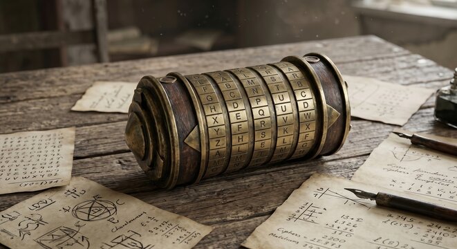 Cryptex Enigma Machine Locked