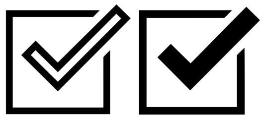 square check mark icon collection © graphenitix