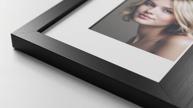 Black Frame Mockup 2x3 with Passepartout