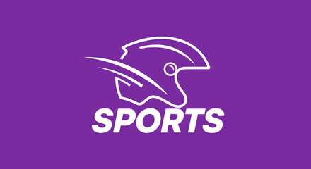 Obraz premium Modern Sports Helmets Logo Design Representing Competition and Sporting Activities