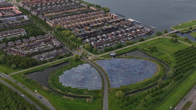 Aerial View of Zonnepark Almere