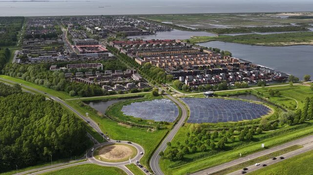 Aerial View of Zonnepark Almere