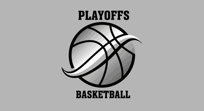 Playoff Season Basketball Design For Sports And Competitive Games Branding Logo