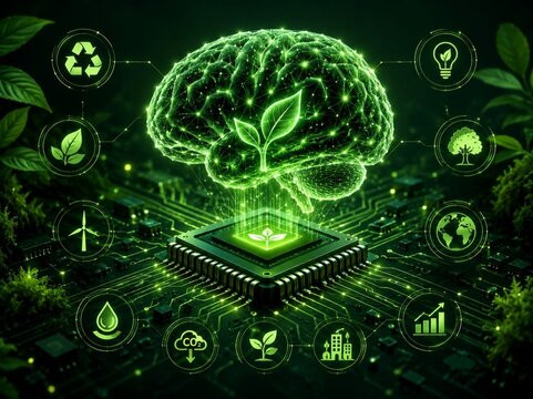 Power of Artificial intelligence in the service of sustainable development and the environment: news, presentations, talks, and reports on technologies and ecology