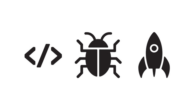 Software Development Bug Fixing Code Coding Rocket Launch