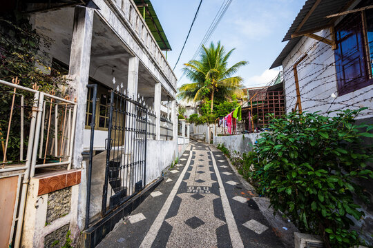 Narrow residential alley in Kota Malang
