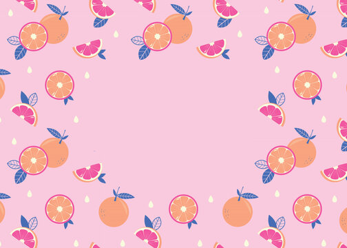 Orange text frame - Banner background with orange pattern