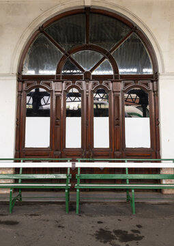 Railway Station bench, Maputo Province, Maputo, Mozambique