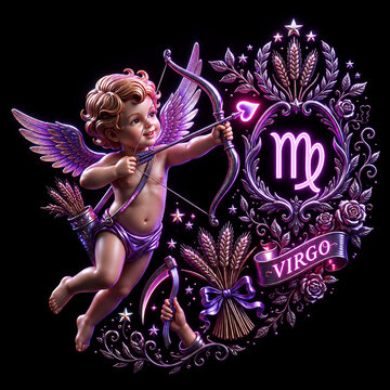 angel with wings virgo sign