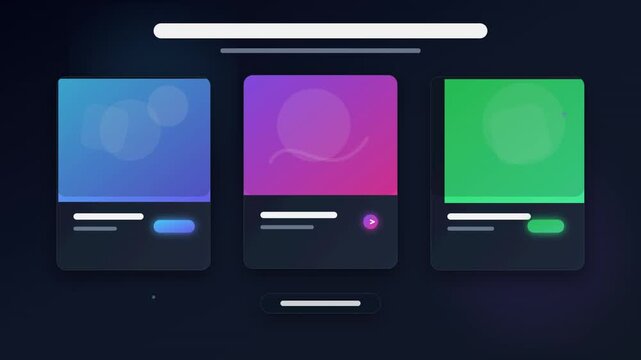 Pricing Table Animation | Website UI Cards Motion Graphics Pack | Responsive Product Subscription Plan Layout for Corporate Business Promo Video