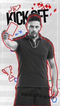 Soccer Scribble Opener - Vertical