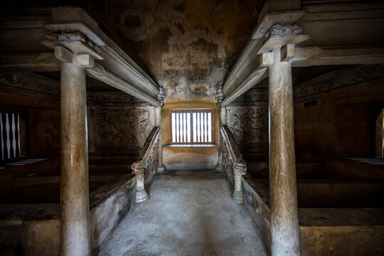 Interior corridor of Taman Sari in Yogyakarta